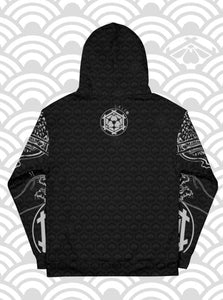 Ukiyo Streetwear Black Dueling Dragon Sleeves Hoodie