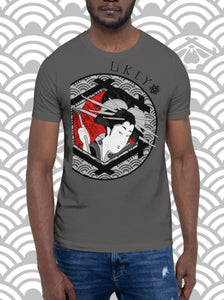 Ukiyo Streetwear Grey Seductive Geisha T-Shirt