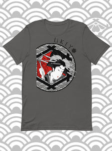 Ukiyo Streetwear Grey Seductive Geisha T-Shirt