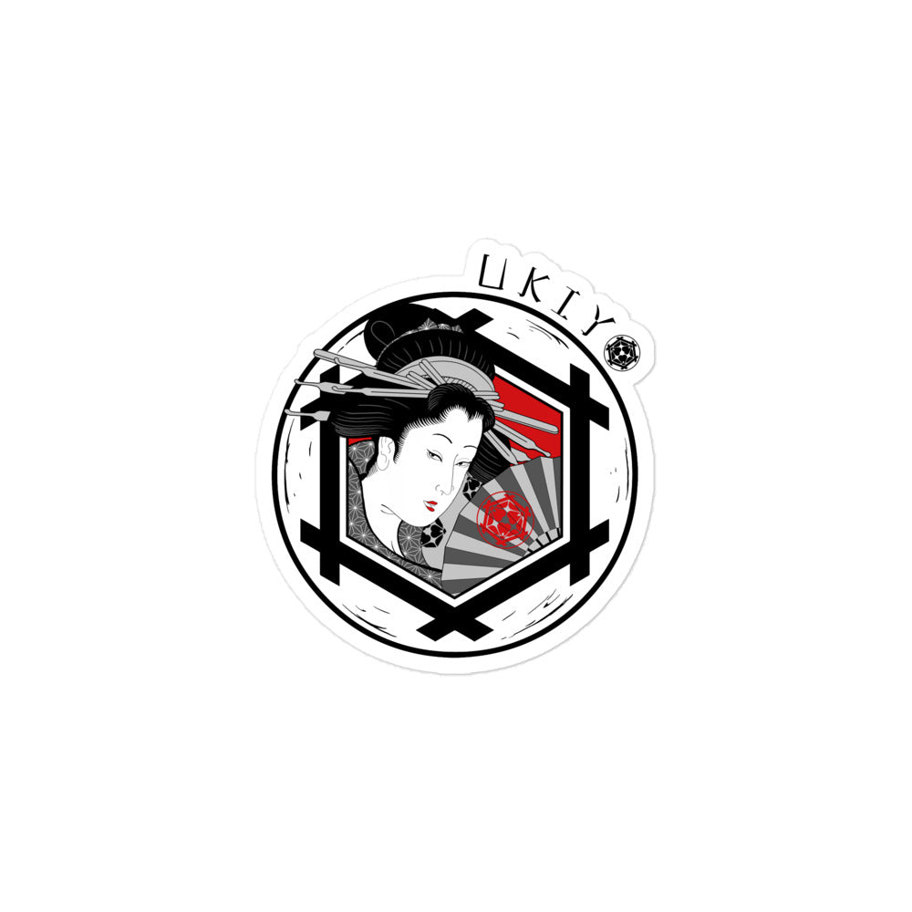 Ukiyo Streetwear Geisha Fan Dance Decal
