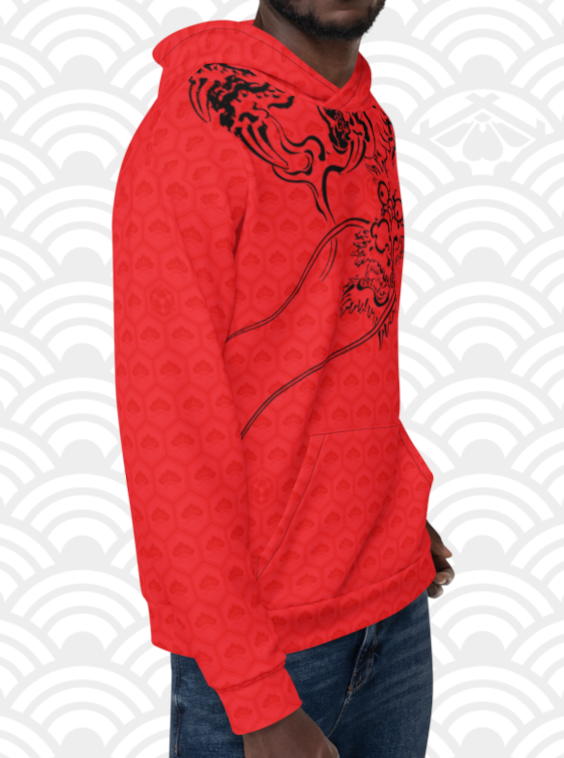 Gucci red dragon hoodie new arrivals